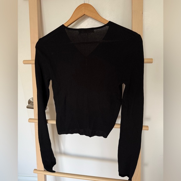 Oak + Fort Front Cutout Cardigan - Picture 4 of 4